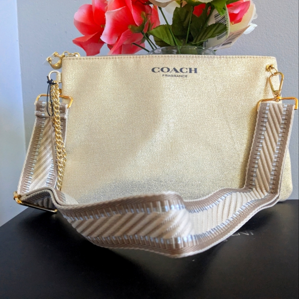 Coach Metallic Gold Shoulder Bag